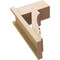 Ekena Millwork 7 1/2-in W x 14-in D x 22-in H Balboa Block Rough Cedar Woodgrain TimberThane Outlooker, Primed Tan OUTUR075X14X22BOA44RCPR - alternate 4